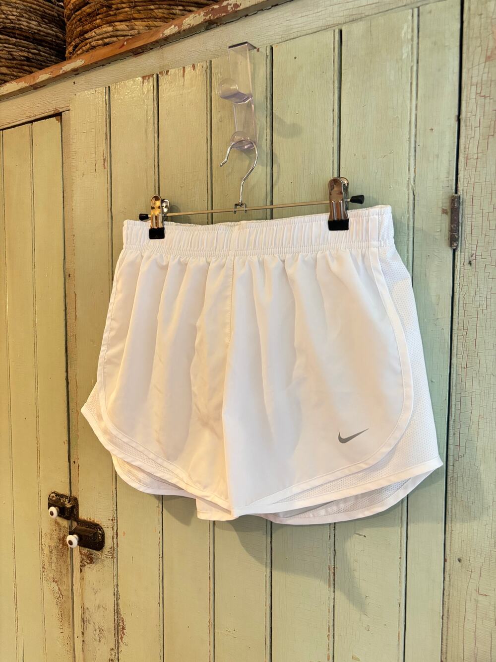 Women's White Nike Dry Fit Running Shorts